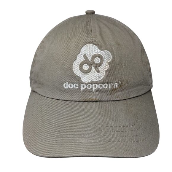 Doc Popcorn Slideback Hat Tan One Size Embroidered Port & Company - Picture 1 of 10